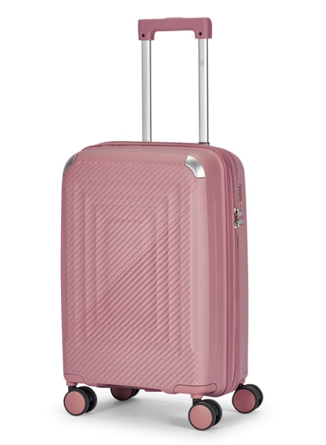 LIMRA Travel Bags 3-Piece Hard Shell Luggage Set Durable Polypropylene Suitcases with Spinner Wheels Rosegold - Image 4
